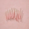 Small Pink Ombre Beeswax Party Candles